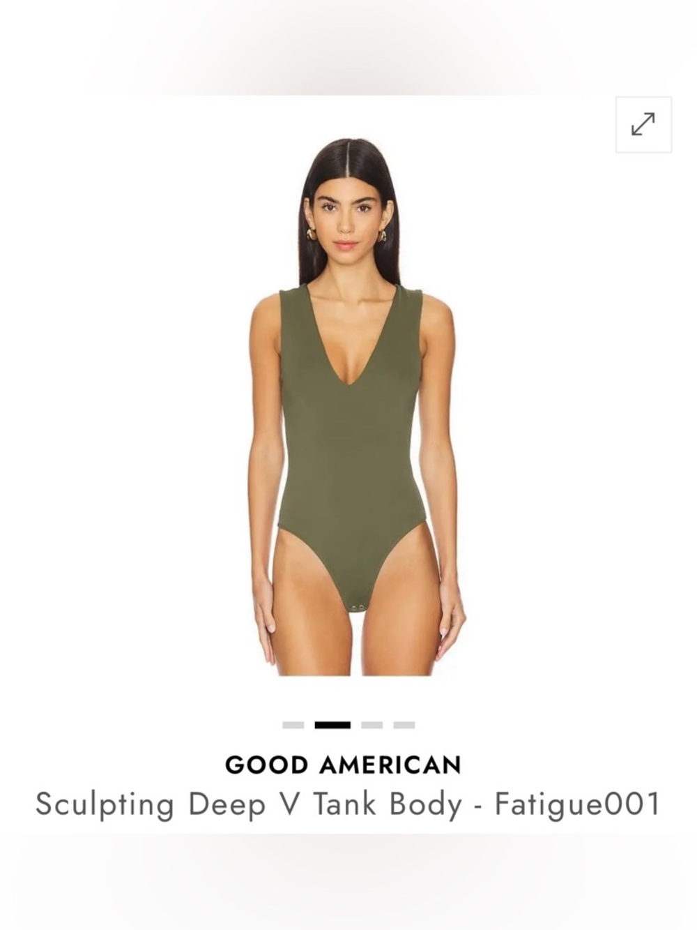 Good American Sculpting Deep V Tank Body